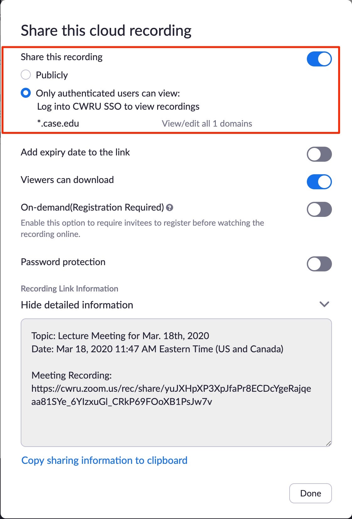 Article Zoom Recording Guide